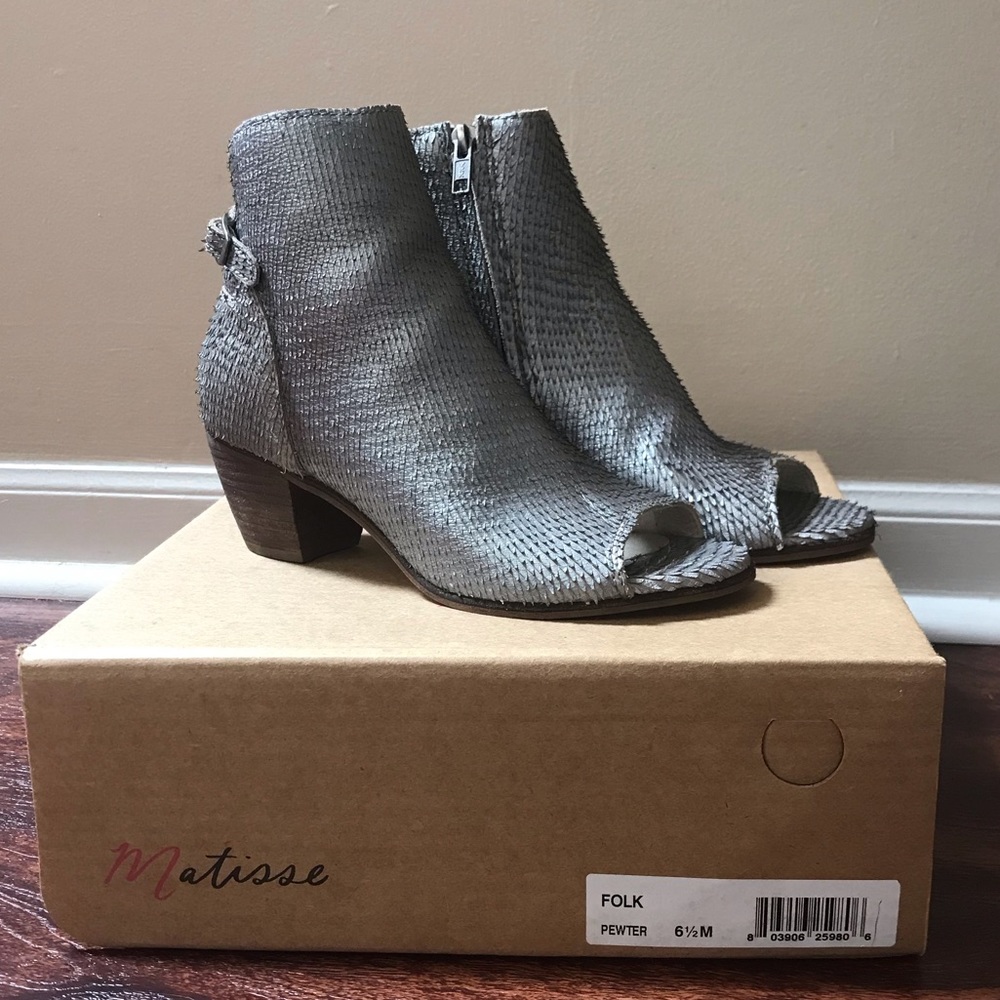 Matisse Folk Pewter 6.5 booties